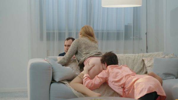 Excellent nude porn perversions on the couch in sexy cuckold rounds - hellporno.com on poweredporn.com