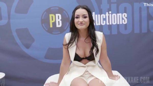 Annie Reis - 1 Bukkake Interview - hotmovs.com on poweredporn.com