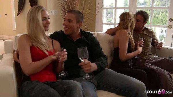 Hubby Watches as Wife Swaps into a Raunchy Foursome with Two MILFs - veryfreeporn.com on poweredporn.com