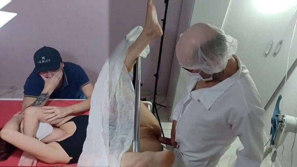 Horny Husband Brings Wife to Kinky Gyno - porntry.com on poweredporn.com