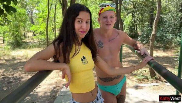 Public Mingle: Proposed a man a threesome with his spouse - porntry.com on poweredporn.com