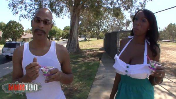 Ebony Goddess With Giant Natural Boobs Hard Fucked - videomanysex.com on poweredporn.com