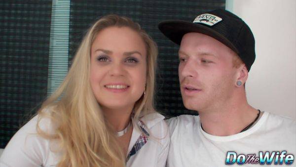 Blonde Barra Brass Anally Fucked and Creampied as Her Cuckold Looks On - sunporno.com on poweredporn.com