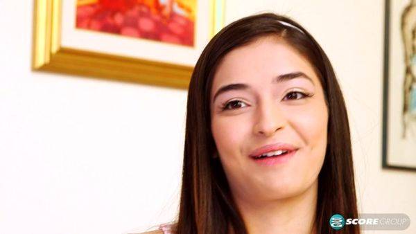 Pocket-sized teen Emily shows off her pool skills before rubbing her small boobs and fingering her hairless snatch on the felt. - hotmovs.com on poweredporn.com