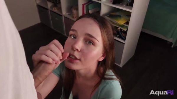 Aqua Ri - Slobbery Blowjob From A Cute Girl In A Short Dress - hclips.com on poweredporn.com