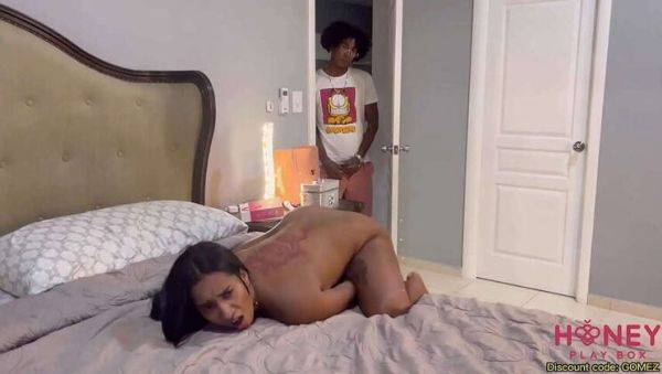 Buxom stepmom pleasures herself with a sex toy, then gets intimate with her stepson. HoneyPlayBox - veryfreeporn.com - Panama on poweredporn.com