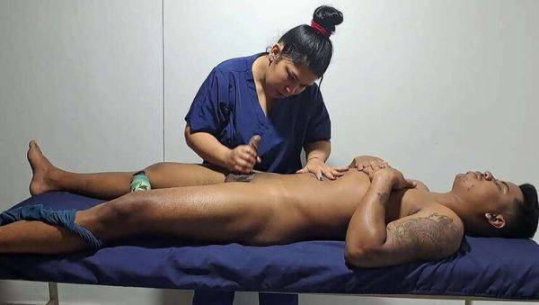 A Relaxing Massage for this Sexy Man, Making Me So Horny - Part 3: I Suck His Big Black Cock - xxxfiles.com on poweredporn.com