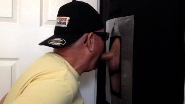 Jockstrap gaydaddy fucked in gloryhole - drtuber.com on poweredporn.com