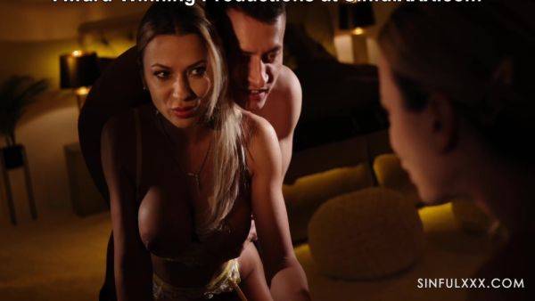 Wont You Cum Again For With Charlie Dean, Shalina Devine And Leya Desantis - upornia.com on poweredporn.com