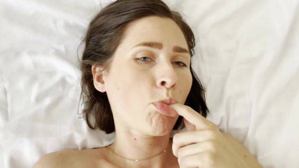 Brunette Dirty Talks While She Is Fucked In Mouth And Pussy Cumkiss Share - hclips.com on poweredporn.com