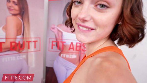 FIT18 - Shrooms Q - Super Skinny Girl Gets Prone Bone Creampie in Second Casting - hotmovs.com on poweredporn.com