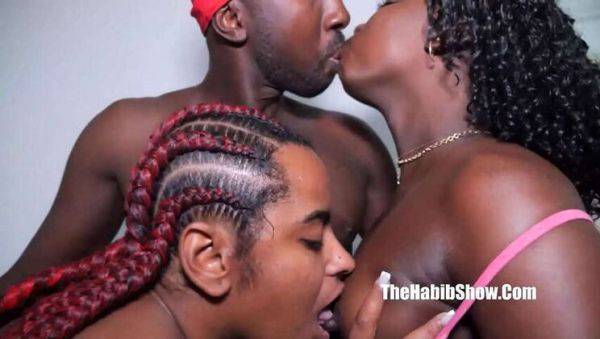 Thick Brazilian Threesome: Holly Bombom, Samira Ferraz, & Big Black Cock - veryfreeporn.com - Brazil - Nigeria on poweredporn.com