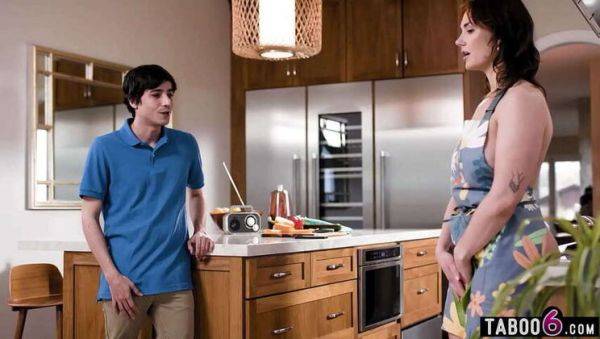 Big-booty MILF Step-Mom Siri Dahl Gets Anal Fuck from Her Small Step-Son in the Kitchen - veryfreeporn.com on poweredporn.com