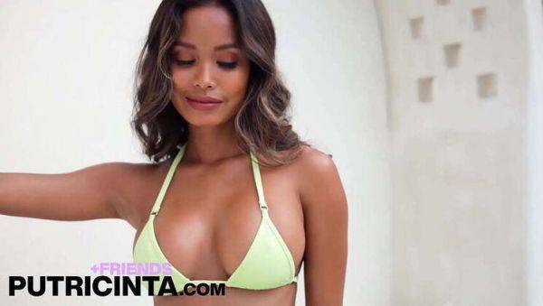 Asian Beauty Putri Cinta Riding Big Dick by the Pool - veryfreeporn.com - Indonesia on poweredporn.com