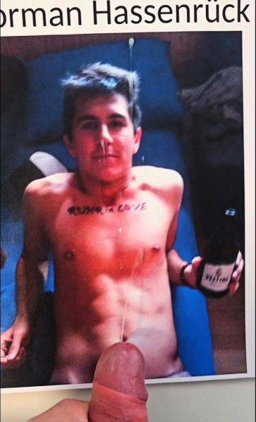 Cumtribute to Norman Hassenrueck - drtuber.com on poweredporn.com