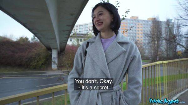 Public Agent picked up a petite brunette teen for a quick fuck - anysex.com on poweredporn.com