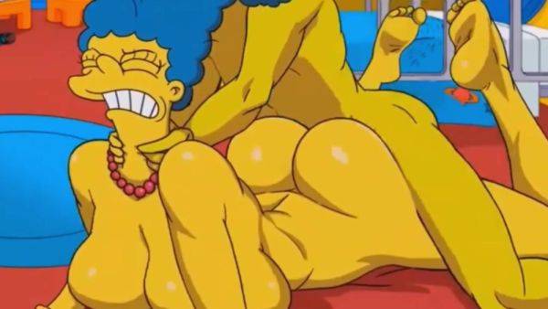 Marge Simpson assfucked in GYM locker room - Porn Cartoon - anysex.com on poweredporn.com