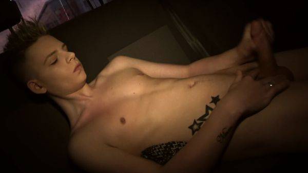 Twink Alex Silvers Strokes His Big Hard Cock In The Backseat - drtuber.com on poweredporn.com