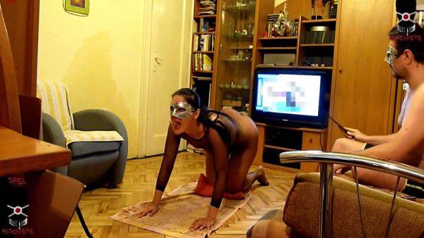 Bdsm Cardio Training Of Slave Slut Driven By The Whip And Facefucked As A Reward - hclips.com on poweredporn.com