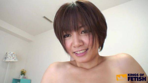 Busty Japanese Babe Gets Her Shaved Pussy Drilled Deep In Many Positions On The Bed - hotmovs.com - Japan on poweredporn.com