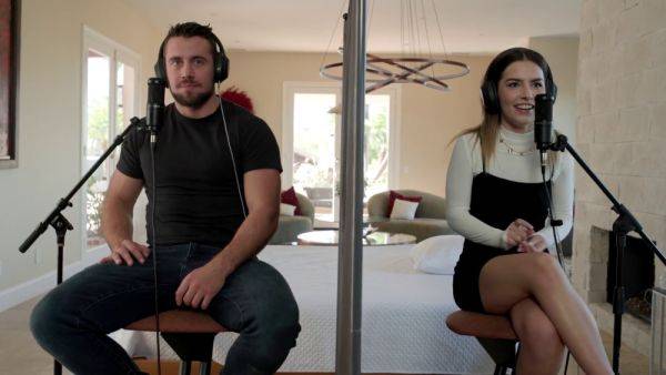 Chanel Camryn Can't Resist Dante's Dirty Tricks: Muscular men dominate her blind date with pussy licking and sex talk - sexu.com on poweredporn.com