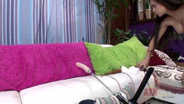 Caroline Ray Is Sitting Among A Fuck Machine And The Eroticizer - hotmovs.com on poweredporn.com