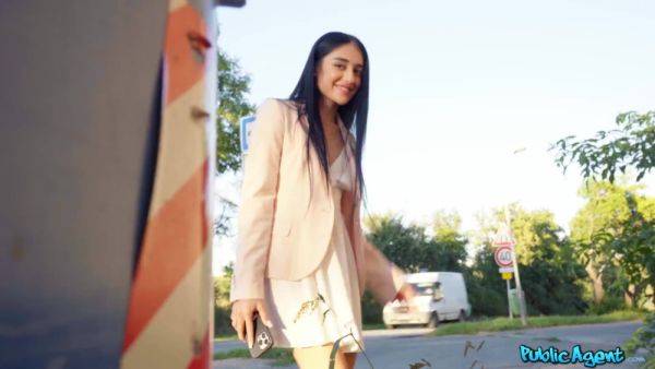 Seduced petite cutie to fuck in the street pov - anysex.com on poweredporn.com