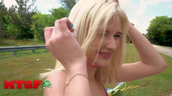 Jessie Saint gets wild in the woods with Sean Lawless and gets her bald pussy pounded hard - sexu.com on poweredporn.com