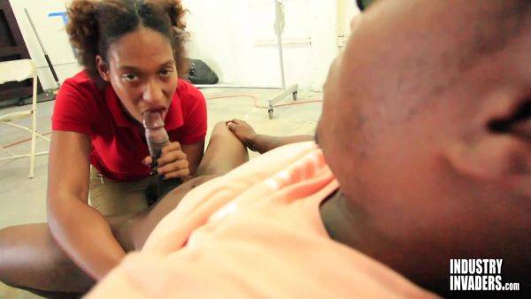 Izzy Ryder In I Hope I Dont Get Fired! Ebony Sucks Bbc After Work For - upornia.com on poweredporn.com