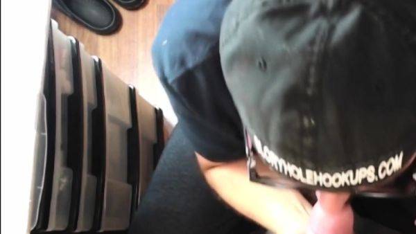 Gloryhole DILF with glasses sucks cock - drtuber.com on poweredporn.com