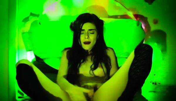 Pale amateur teen brunette Lynn Love - drtuber.com on poweredporn.com