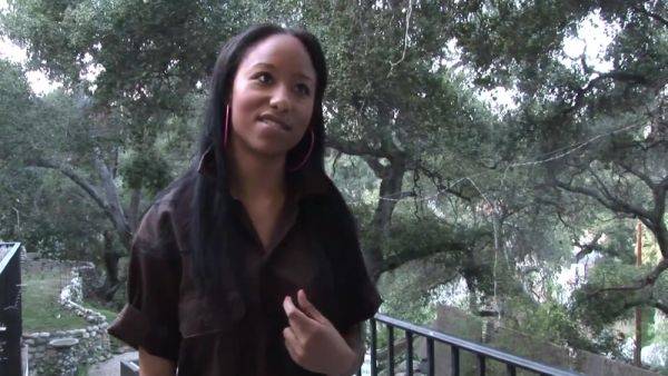 An Uninhibited Ebony Woman With Dark Hair Gets Her - upornia.com on poweredporn.com