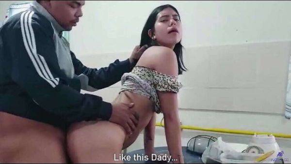 Exotica & Tobby: Amateur Passionate Encounter with Blowjob & Rough Sex in the Kitchen - porntry.com on poweredporn.com