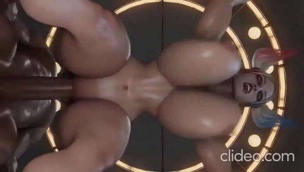 Harley Quinn Receives a Rough Ride from Her Giant Black Lover - porntry.com on poweredporn.com