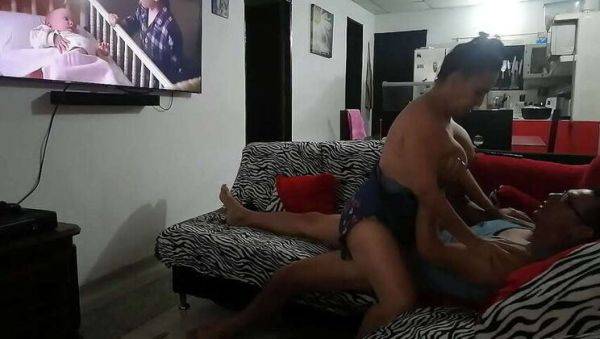 Damian and His Sister-in-Law Rosy Isa: A Steamy TV Session with a Blowjob and Penetration - veryfreeporn.com on poweredporn.com