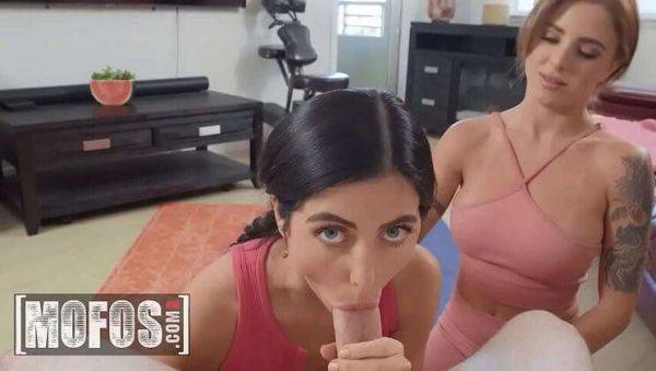 Workout Cheat Day: Theodora Day, Lumi Ray, & Personal Trainer Anthony - MOFOS - xxxfiles.com on poweredporn.com