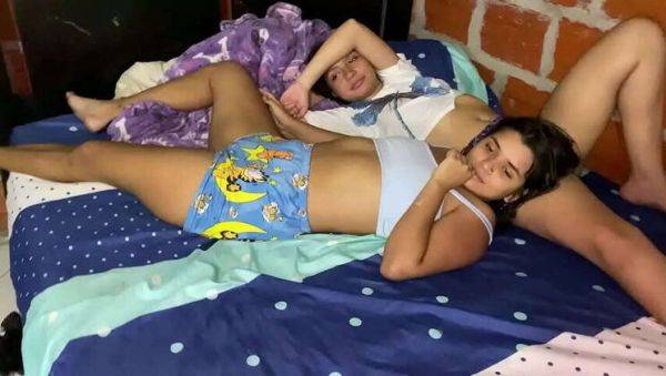 I Was Unaware My Step-Sister Is a Lesbian and She Fucks Me in the Bedroom - porntry.com on poweredporn.com