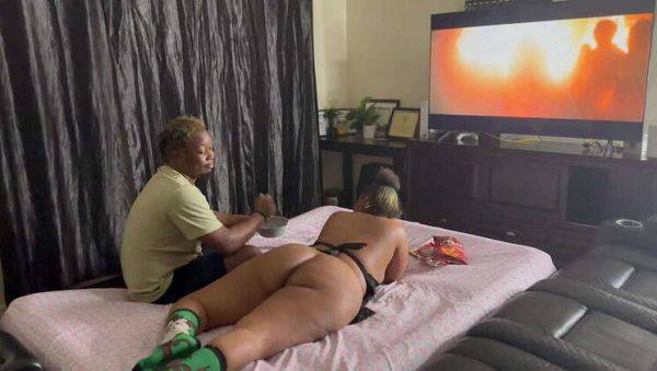 Kendale's Big Black Cock Creamed Everywhere: A Sloppy Affair After Netflix & Chill & a Home-Cooked Meal - porntry.com on poweredporn.com