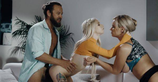 Pair of blonde sluts share tasty penis in family FFM kinks - alphaporno.com on poweredporn.com