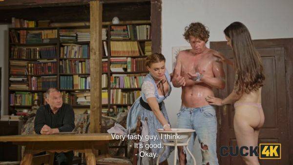 Hot wife gets pounded in stockings while her cuckold husband watches - Cuckold 4K - sexu.com - Czech Republic on poweredporn.com