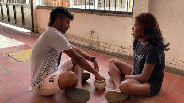 I Play On The Porch With My Stepsister To Hot Challenges - hclips.com on poweredporn.com