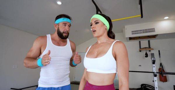 Insolent nude MILF fucks with her trainer in merciless rounds - xbabe.com on poweredporn.com