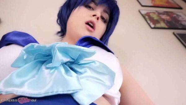 Sailor Mercury's Future Cosplay: Pegging Fantasy - xxxfiles.com on poweredporn.com