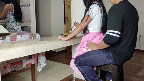 Big-Dicked Stepfather Gives Milky Payments to His Horny Stepdaughter and Niece-in-Law - porntry.com on poweredporn.com