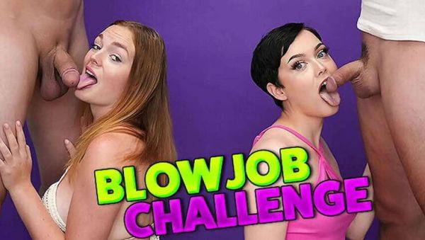 Blow Job Contest - Who'll Make Him Ejaculate First? - porntry.com on poweredporn.com