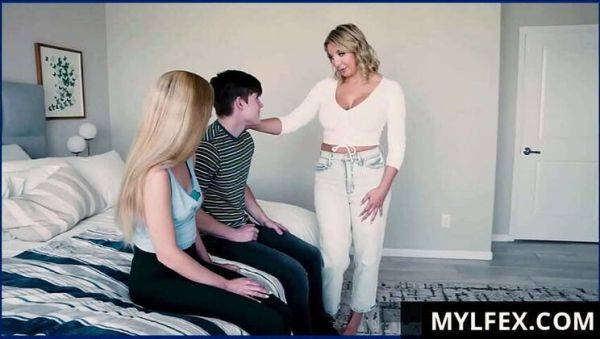 MylfeX: MILF Tutors Steamy Lessons to Her Innocent Stepkids (Featuring Macy Meadows, Sophia Deluxe) - porntry.com on poweredporn.com