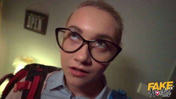 Fake Hostel's Halloween Special: The Haunted Locker - Young Petite Teen with Small Breasts Gets Soaking Wet Riding a Giant Cock - porntry.com on poweredporn.com