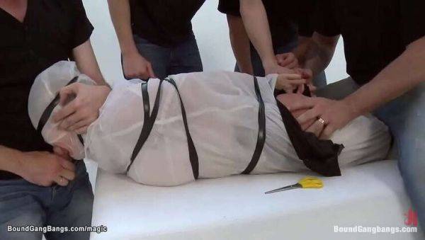 Curvaceful Blonde Dominated in Rough Anal Gangbang - porntry.com on poweredporn.com