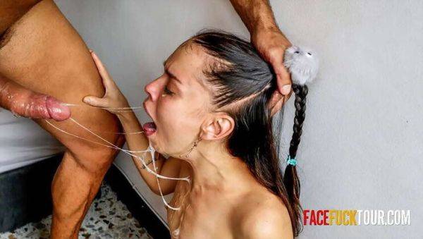 Latina in Tears During Face Fucking, Swallows Cum - porntry.com on poweredporn.com