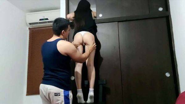 Step Uncle's Naughty Closet Trick: Catches Teen Stepdaughter's Curvy Booty - xxxfiles.com on poweredporn.com